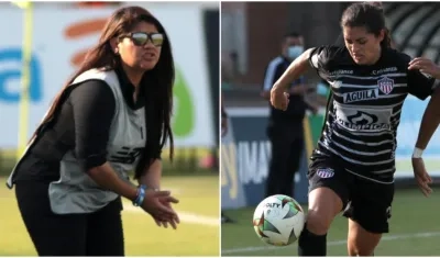 Yinaris García y Estefanía Cartagena. 