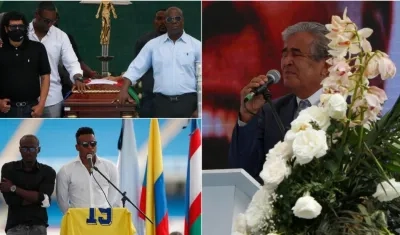 Exjugadores, técnicos y sus familia le tributaron el adiós. 