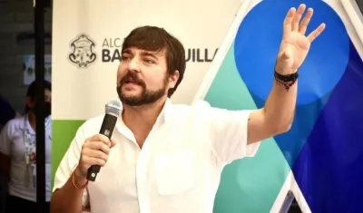 El Alcalde de Barranquilla, Jaime Pumarejo.