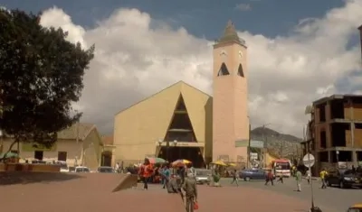 Aspecto central de Soacha.