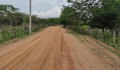 Camino terciario recuperado en Suan.