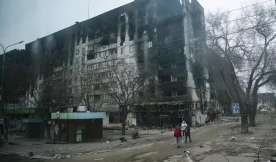 Así se encuentra Mariúpol.