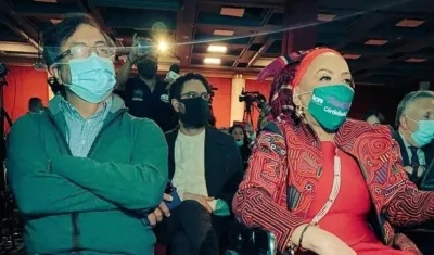 Gustavo Petro y Piedad Córdoba.