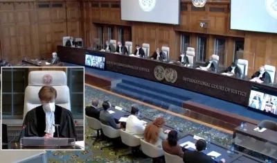 Corte de La Haya en el fallo del litigio entre Colombia y Nicaragua.