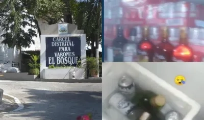 Cárcel Distrital El Bosque y el licor de las rumbas.