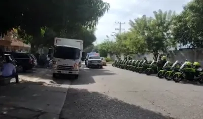 Imagen de la calle de honor.