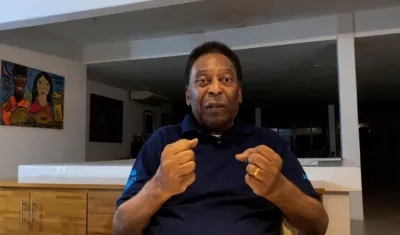 Pelé, ex futbolista brasileño. 