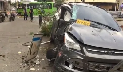 Vehículo del accidente.