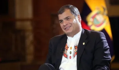Rafael Correa, expresidente de Ecuador. 
