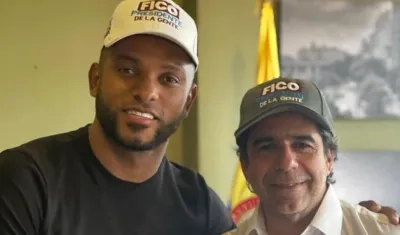 Miguel Ángel Borja y Alejandro Char. 