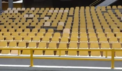 Parte del área con destrozos.