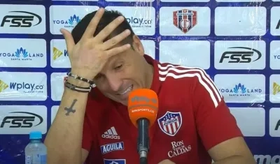 Juan Cruz Real, entrenador de Junior. 