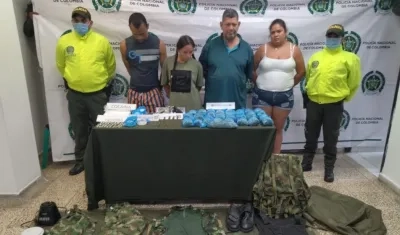 Los capturados quedaron a disposición de la Fiscalía. 