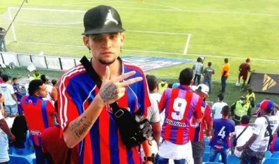 Brandon Gustavo Somosa Gutiérrez, hincha del Unión Magdalena fallecido. 