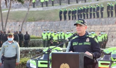 General Jorge Luis Vargas, Director de la Policía Nacional.