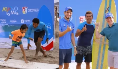 Visitantes en las playas.