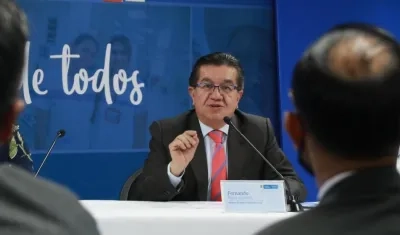 El ministro de Salud y Protección Social, Fernando Ruiz Gómez.