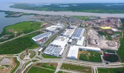 Sede de la compañía Tecnoglass en Barranquilla.