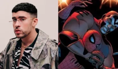 Bad Bunny y el personaje de "El muerto".