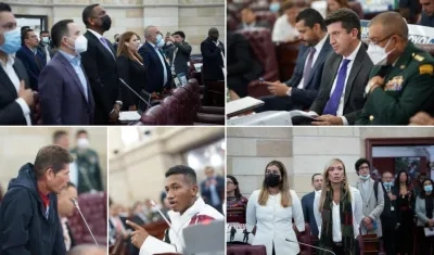 Imágenes del debate de moción de censura a Mindefensa.