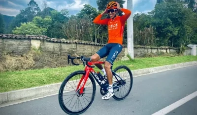 Egan Bernal, ciclista colombiano. 