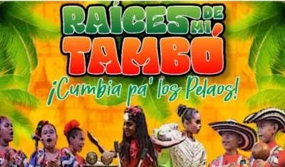 Aviso promocional del evento del próximo sábado en la Concha Acústica del Parque Sagrado Corazón.