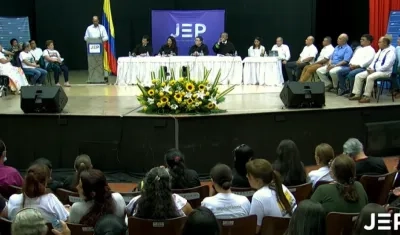 Imagen de la audiencia de este miércoles.