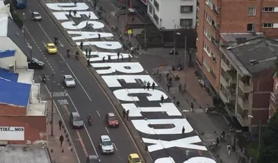 Protesta por desaparecidos.