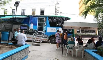 Unidad móvil del Igac