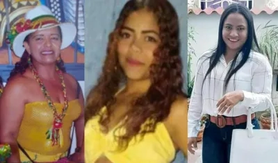 Tres de las 17 mujeres asesinadas este año en el Atlántico. 