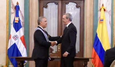 Presidente Iván Duque y su homólogo Luis Abinader.