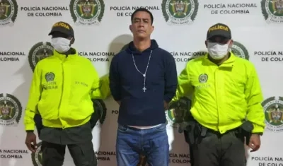 Rafael Ángel Cervantes Mejía, capturado.