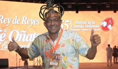 Almes Granados tras ser coronado.