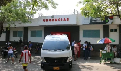 El baleado fue llevado al Camino Murillo. 