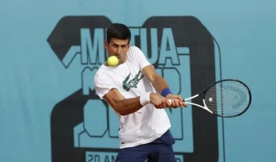 Novak Djokovic, tenista serbio. 