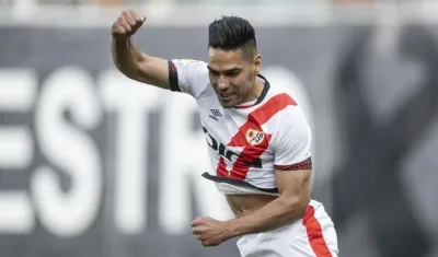 Falcao García, delantero del Rayo Vallecano. 