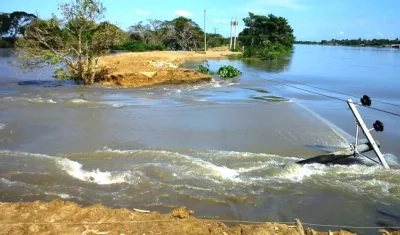 El recurrente boquete en el sector 'Cara e´ Gato'.