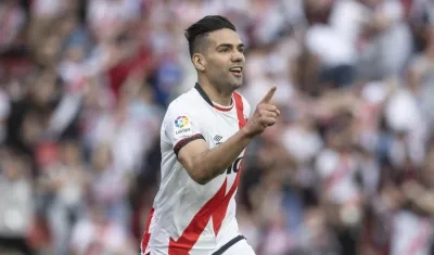 Falcao García, delantero del Rayo Vallecano. 