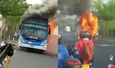 Imágenes del incendio.