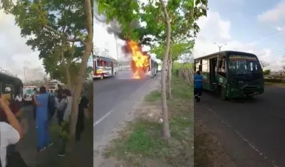 Imágenes del incendio.