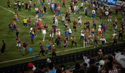 Así se vio la cancha en el Sierra Nevada.