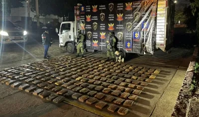 Marihuana incautada. 