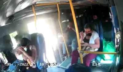 Momento del impacto.