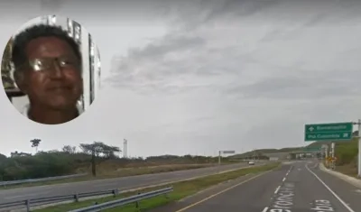 Felix Vargas Vargas fue arrollado en este punto de la Vía al Mar, cerca de la entrada a Puerto Colombia. 