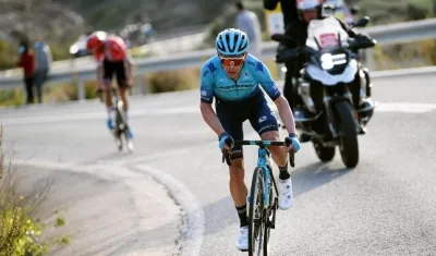 El ciclista colombiano Miguel Ángel López.