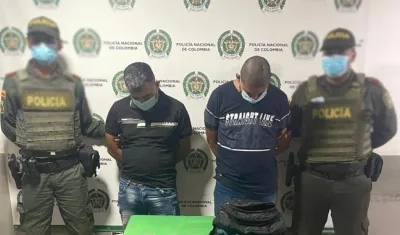 Los presuntos cabecillas capturados.