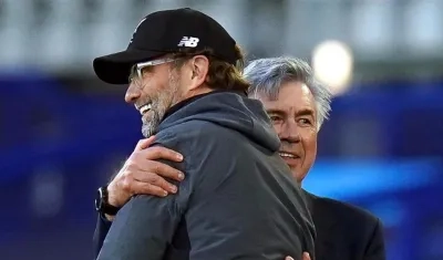 Jürgen Klopp y Carlo Ancelotti. 