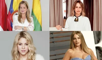 Elsa Noguera, Silvia Tcherassi, Shakira y Sofía Vergara.