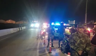 Vigilancia al puente Pumarejo