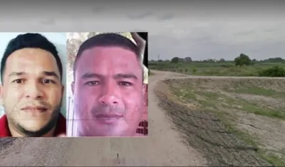 Manuel Torres Charris y Orangel Resellon fueron asesinados en esta vía.